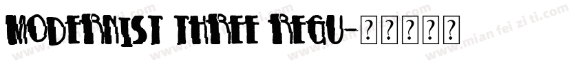 Modernist Three Regu字体转换